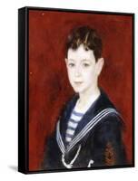 Fernand Halphen-Pierre-Auguste Renoir-Framed Stretched Canvas