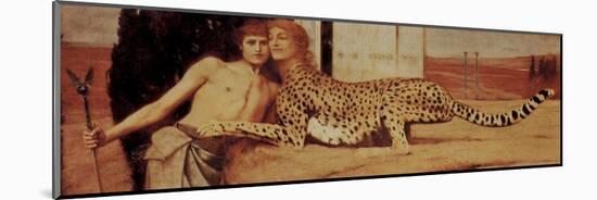 Fernand Khnopff (Art (The Tenderness of the Sphinx)) Art Poster Print-null-Mounted Poster