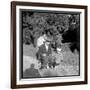 Fernand Raynaud with His Wife Renée and His Son Pascal-Marcel DR-Framed Photographic Print