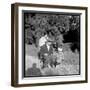 Fernand Raynaud with His Wife Renée and His Son Pascal-Marcel DR-Framed Photographic Print