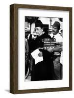 Fernandel and Gino Cervi on the Set-null-Framed Photographic Print