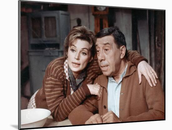 Fernandel and Lilli Palmer: Le Voyage Du Père, 1966-Marcel Dole-Mounted Photographic Print