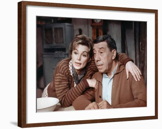 Fernandel and Lilli Palmer: Le Voyage Du Père, 1966-Marcel Dole-Framed Photographic Print