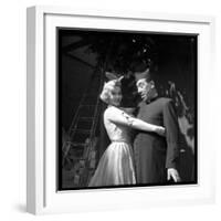 Fernandel on the Shooting of the French Movie "Don Camillo"-Marcel Begoin-Framed Photographic Print