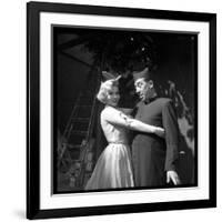 Fernandel on the Shooting of the French Movie "Don Camillo"-Marcel Begoin-Framed Photographic Print