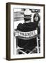 Fernandel Sitting, View From Behind.-null-Framed Giclee Print