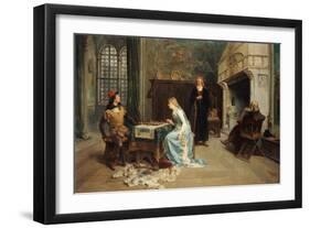 Fernando and Iolanda Playing Chess-Girolamo Induno-Framed Giclee Print