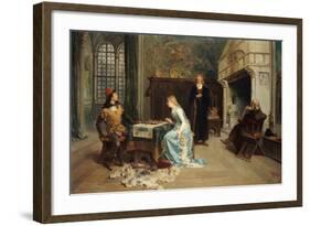 Fernando and Iolanda Playing Chess-Girolamo Induno-Framed Giclee Print