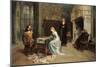 Fernando and Iolanda Playing Chess-Girolamo Induno-Mounted Premium Giclee Print