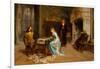 Fernando and Iolanda Playing Chess-Gerolamo Induno-Framed Giclee Print