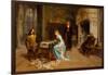 Fernando and Iolanda Playing Chess-Gerolamo Induno-Framed Giclee Print