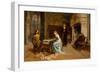 Fernando and Iolanda Playing Chess-Gerolamo Induno-Framed Giclee Print