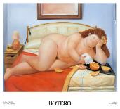 Mujer con Sombrero Rojo-Fernando Botero-Collectable Print