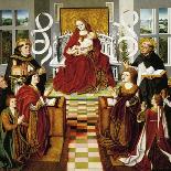 Triptych of St. Catherine, Middle Panel-Fernando Gallego-Giclee Print