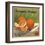 Fernando Oranges Brand - Fernando, California - Citrus Crate Label-Lantern Press-Framed Art Print