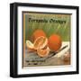 Fernando Oranges Brand - Fernando, California - Citrus Crate Label-Lantern Press-Framed Art Print