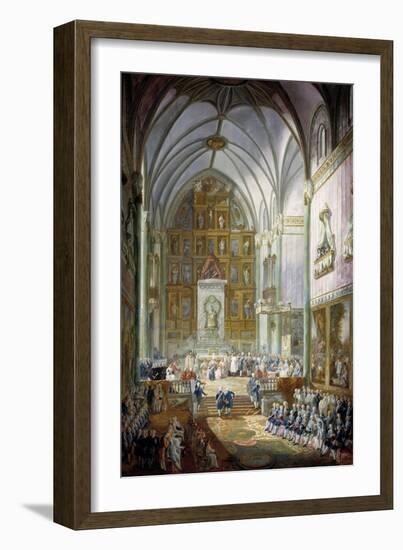 Fernando VII Is Sworn in as Prince of Asturias, 1791-Luis Paret y Alcazar-Framed Giclee Print