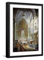 Fernando VII Is Sworn in as Prince of Asturias, 1791-Luis Paret y Alcazar-Framed Giclee Print