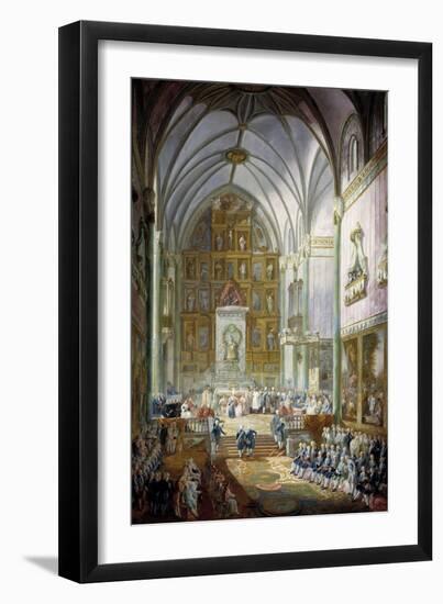 Fernando VII Is Sworn in as Prince of Asturias, 1791-Luis Paret y Alcazar-Framed Giclee Print