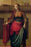 Saint Catherine of Alexandria, 1505-10 (Oil on Board)-Fernando Yanez De Almedina-Framed Stretched Canvas