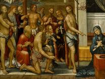 Cristo Resucitado Con María Y Los Padres Del Limbo-Fernando Yáñez De La Almedina-Giclee Print