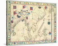 The Far East (from a portolan atlas, 1571)-Fernao Vaz Douado-Premium Giclee Print