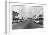 Ferndale, Washington - A Street Scene-Lantern Press-Framed Art Print