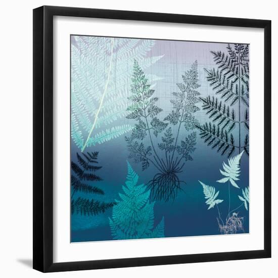 Ferns Navy-Lula Bijoux-Framed Premium Giclee Print