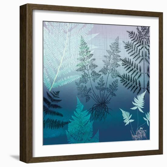 Ferns Navy-Lula Bijoux-Framed Premium Giclee Print