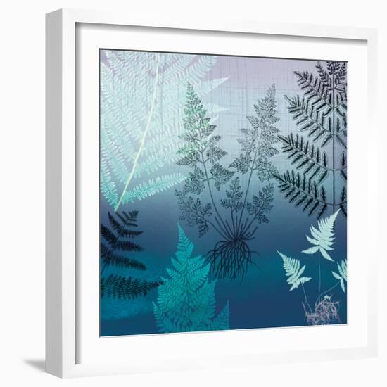 Ferns Navy-Lula Bijoux-Framed Premium Giclee Print