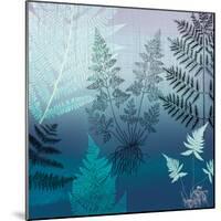 Ferns Navy-Lula Bijoux-Mounted Premium Giclee Print