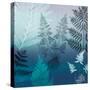 Ferns Navy-Lula Bijoux-Stretched Canvas