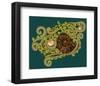 Ferns Spirals Shells I-null-Framed Art Print