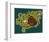 Ferns Spirals Shells I-null-Framed Art Print