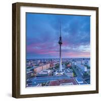 Fernsehturm, Alexanderplatz, Berlin, Germany-Jon Arnold-Framed Photographic Print