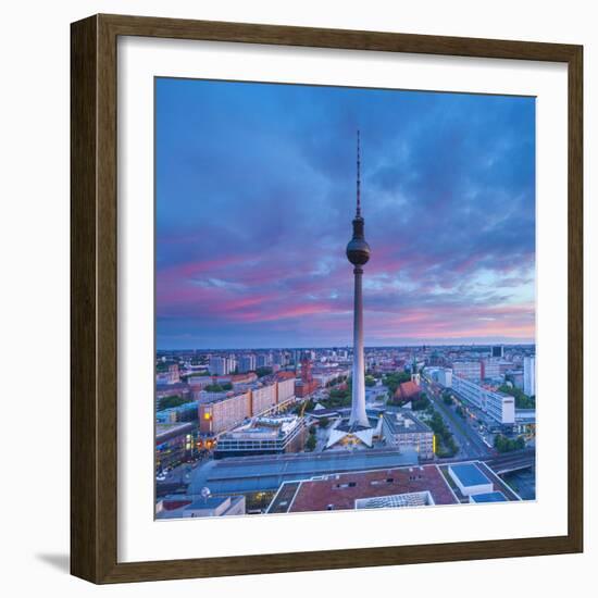 Fernsehturm, Alexanderplatz, Berlin, Germany-Jon Arnold-Framed Photographic Print