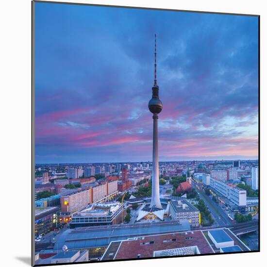 Fernsehturm, Alexanderplatz, Berlin, Germany-Jon Arnold-Mounted Photographic Print