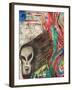 Ferocious Skull Like Head Screams-Charles Bowman-Framed Photographic Print