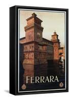 Ferrara Poster-Mario Borgoni-Framed Stretched Canvas