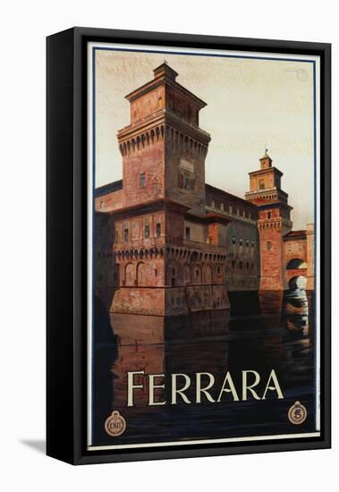 Ferrara Poster-Mario Borgoni-Framed Stretched Canvas