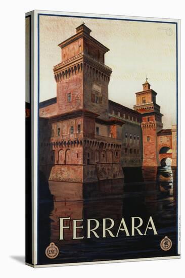 Ferrara Poster-Mario Borgoni-Stretched Canvas