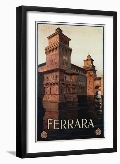 Ferrara Poster-Mario Borgoni-Framed Giclee Print