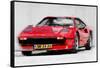 Ferrari 208 GTB Turbo Watercolor-NaxArt-Framed Stretched Canvas