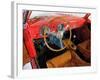 Ferrari 225 S Berlinetta Interior Watercolor-NaxArt-Framed Art Print