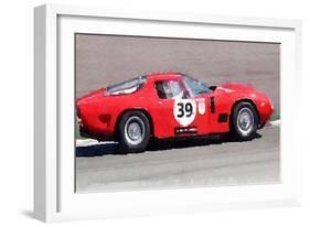 Ferrari 250 GTB SWB Bizzarrini Watercolor-NaxArt-Framed Art Print