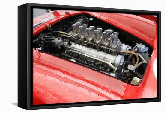 Ferrari 250 GTO Engine Watercolor-NaxArt-Framed Stretched Canvas