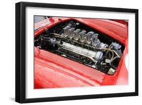 Ferrari 250 GTO Engine Watercolor-NaxArt-Framed Art Print