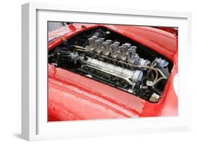 Ferrari 250 GTO Engine Watercolor-NaxArt-Framed Art Print