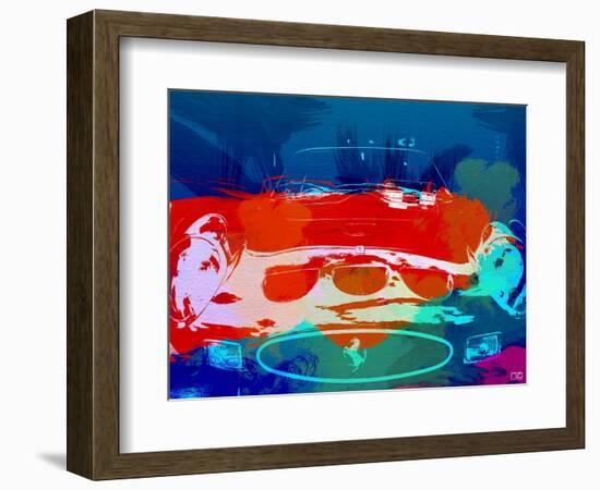 Ferrari 250 Gto Watercolor-NaxArt-Framed Art Print