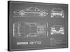 Ferrari 288-GTO-Grey-Mark Rogan-Stretched Canvas